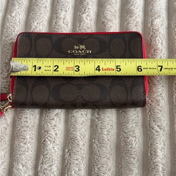 Coach Long Zip Around Wallet in Signature Canvas - Picture 11 of 12